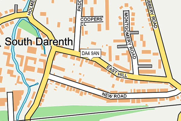 DA4 9AN map - OS OpenMap – Local (Ordnance Survey)