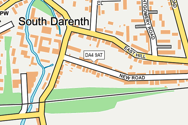DA4 9AT map - OS OpenMap – Local (Ordnance Survey)