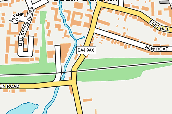 DA4 9AX map - OS OpenMap – Local (Ordnance Survey)