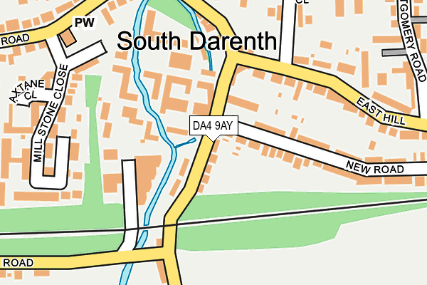 DA4 9AY map - OS OpenMap – Local (Ordnance Survey)