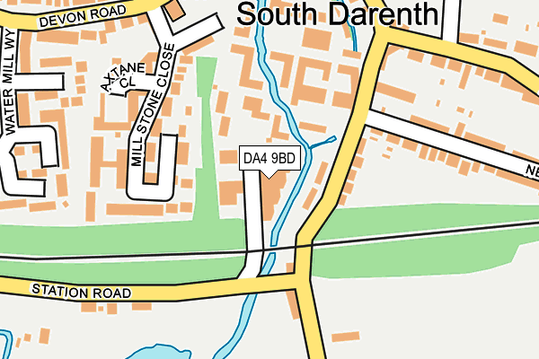 DA4 9BD map - OS OpenMap – Local (Ordnance Survey)