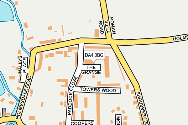 DA4 9BG map - OS OpenMap – Local (Ordnance Survey)