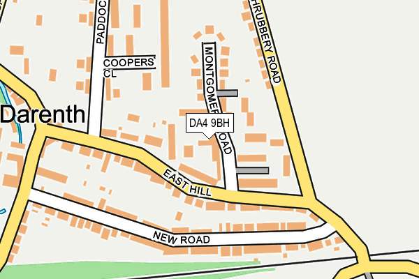 DA4 9BH map - OS OpenMap – Local (Ordnance Survey)
