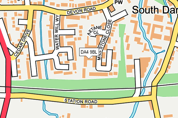 DA4 9BL map - OS OpenMap – Local (Ordnance Survey)