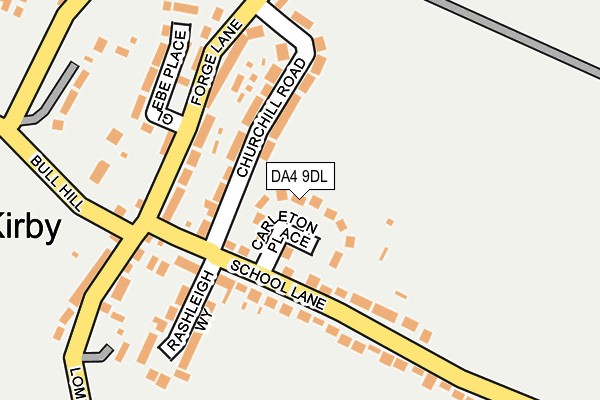DA4 9DL map - OS OpenMap – Local (Ordnance Survey)
