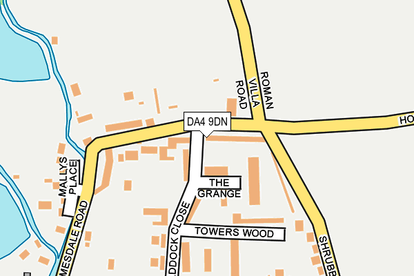 DA4 9DN map - OS OpenMap – Local (Ordnance Survey)