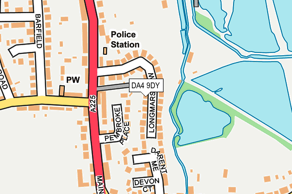 DA4 9DY map - OS OpenMap – Local (Ordnance Survey)