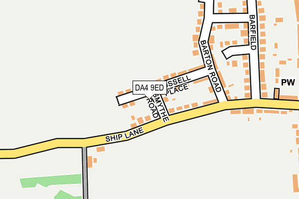 DA4 9ED map - OS OpenMap – Local (Ordnance Survey)