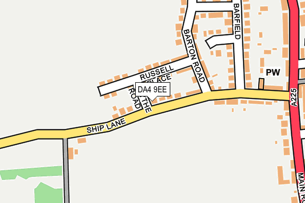 DA4 9EE map - OS OpenMap – Local (Ordnance Survey)