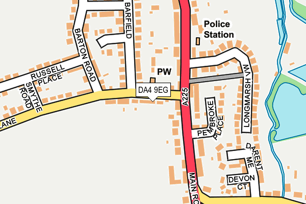 DA4 9EG map - OS OpenMap – Local (Ordnance Survey)