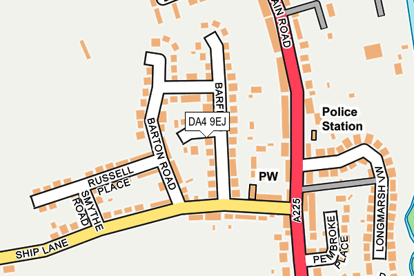 DA4 9EJ map - OS OpenMap – Local (Ordnance Survey)