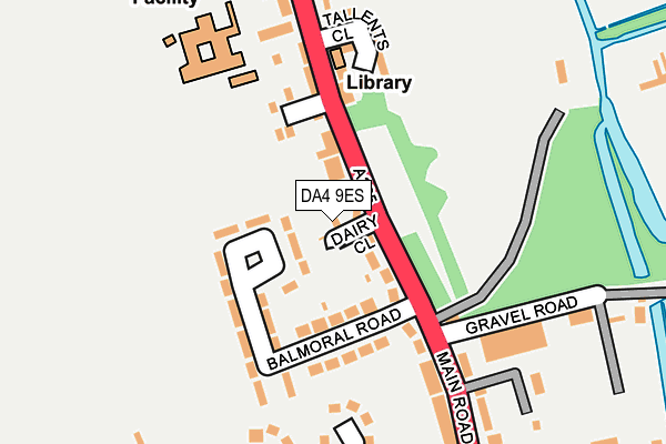 DA4 9ES map - OS OpenMap – Local (Ordnance Survey)