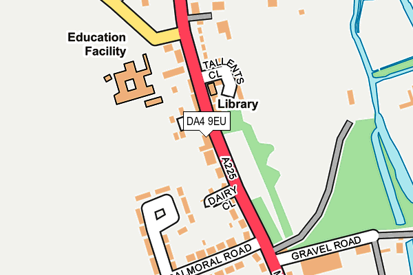 DA4 9EU map - OS OpenMap – Local (Ordnance Survey)