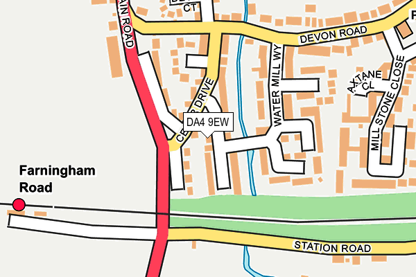 DA4 9EW map - OS OpenMap – Local (Ordnance Survey)