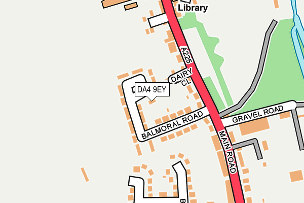 DA4 9EY map - OS OpenMap – Local (Ordnance Survey)
