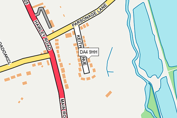 DA4 9HH map - OS OpenMap – Local (Ordnance Survey)