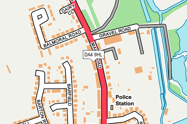 DA4 9HL map - OS OpenMap – Local (Ordnance Survey)