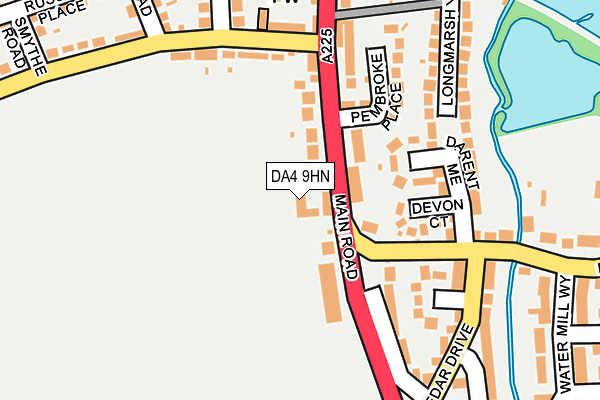 DA4 9HN map - OS OpenMap – Local (Ordnance Survey)