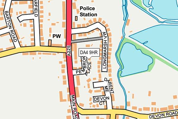 DA4 9HR map - OS OpenMap – Local (Ordnance Survey)