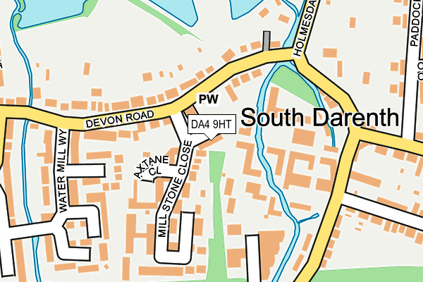 DA4 9HT map - OS OpenMap – Local (Ordnance Survey)