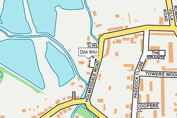 DA4 9HU map - OS OpenMap – Local (Ordnance Survey)