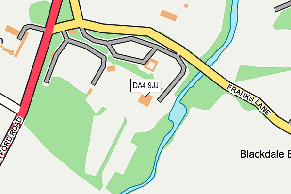 DA4 9JJ map - OS OpenMap – Local (Ordnance Survey)