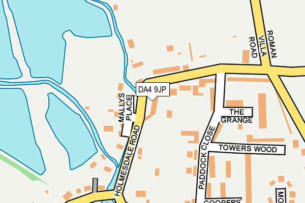 DA4 9JP map - OS OpenMap – Local (Ordnance Survey)