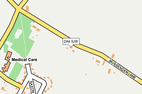 DA4 9JW map - OS OpenMap – Local (Ordnance Survey)