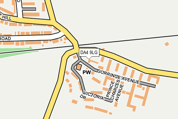 DA4 9LG map - OS OpenMap – Local (Ordnance Survey)