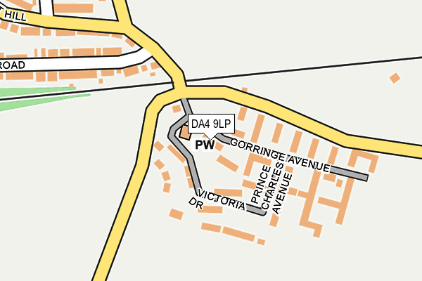 DA4 9LP map - OS OpenMap – Local (Ordnance Survey)