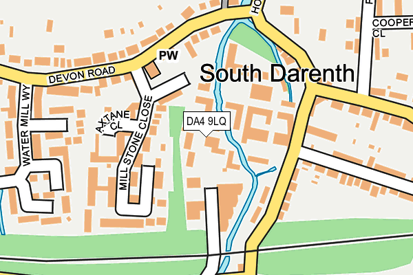 DA4 9LQ map - OS OpenMap – Local (Ordnance Survey)