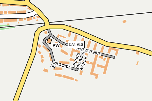DA4 9LS map - OS OpenMap – Local (Ordnance Survey)