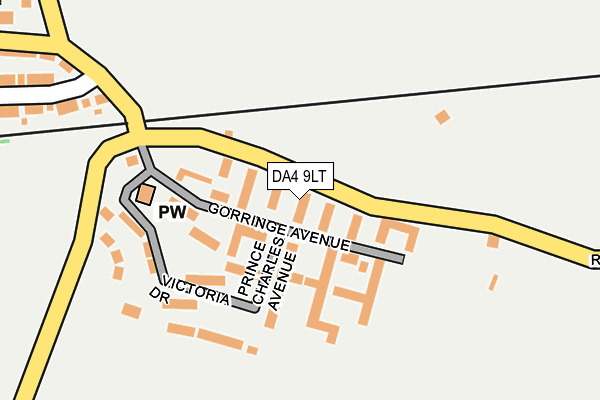 DA4 9LT map - OS OpenMap – Local (Ordnance Survey)