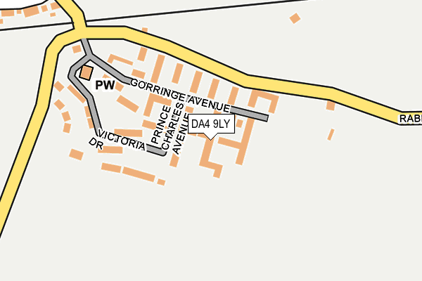 DA4 9LY map - OS OpenMap – Local (Ordnance Survey)