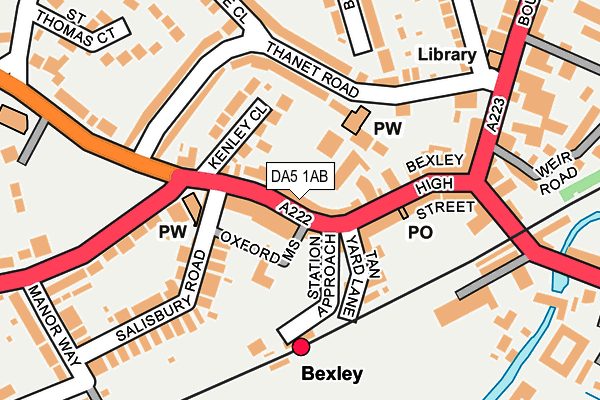Map of BEXLEY THERAPY ROOMS LIMITED at local scale