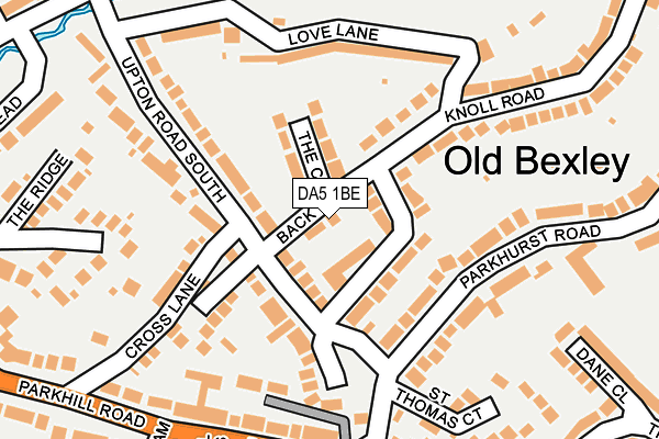 DA5 1BE map - OS OpenMap – Local (Ordnance Survey)