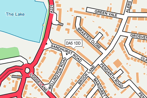 DA5 1DD map - OS OpenMap – Local (Ordnance Survey)