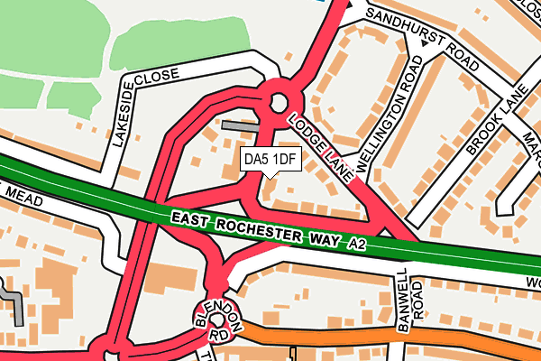DA5 1DF map - OS OpenMap – Local (Ordnance Survey)
