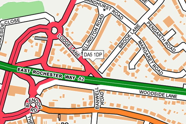 DA5 1DP map - OS OpenMap – Local (Ordnance Survey)