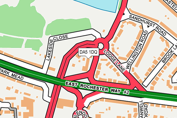 DA5 1DQ map - OS OpenMap – Local (Ordnance Survey)