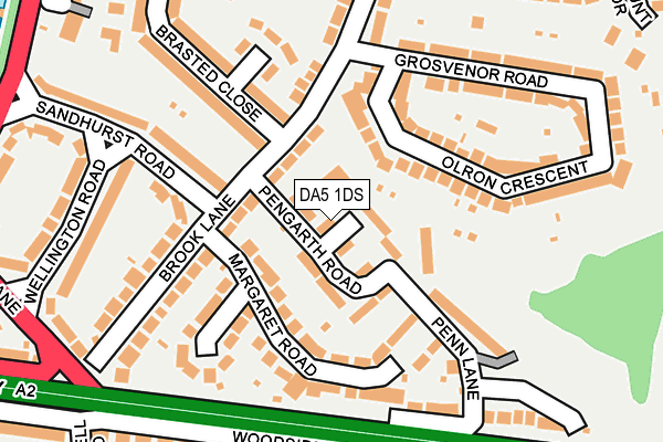 DA5 1DS map - OS OpenMap – Local (Ordnance Survey)