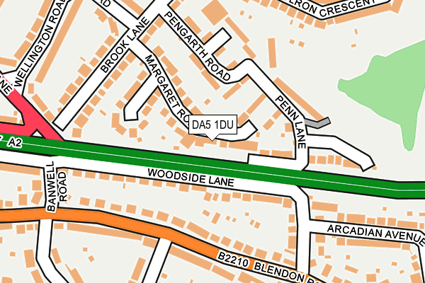 DA5 1DU map - OS OpenMap – Local (Ordnance Survey)