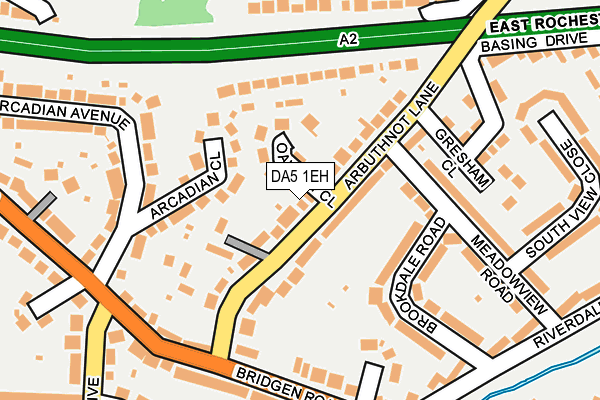 DA5 1EH map - OS OpenMap – Local (Ordnance Survey)