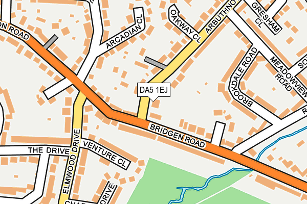 DA5 1EJ map - OS OpenMap – Local (Ordnance Survey)