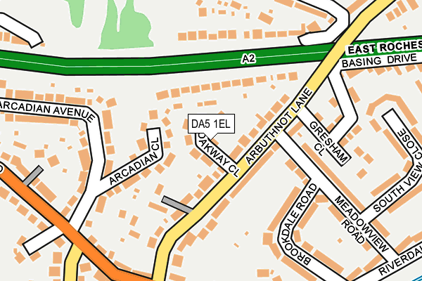 DA5 1EL map - OS OpenMap – Local (Ordnance Survey)