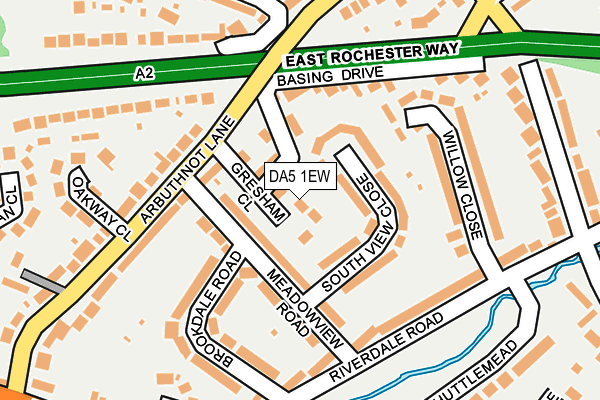 DA5 1EW map - OS OpenMap – Local (Ordnance Survey)