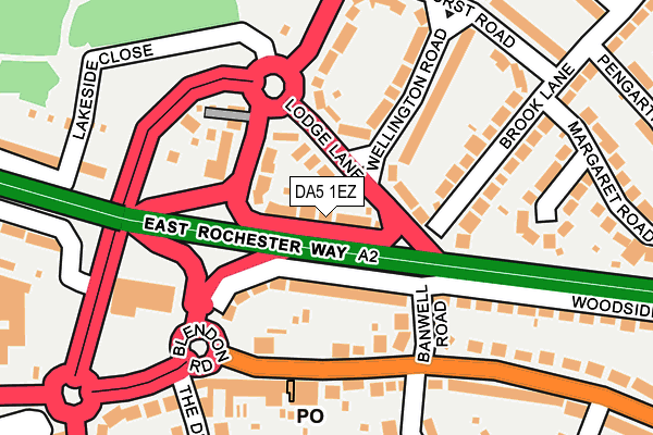 DA5 1EZ map - OS OpenMap – Local (Ordnance Survey)
