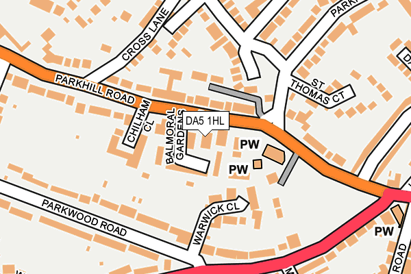DA5 1HL map - OS OpenMap – Local (Ordnance Survey)