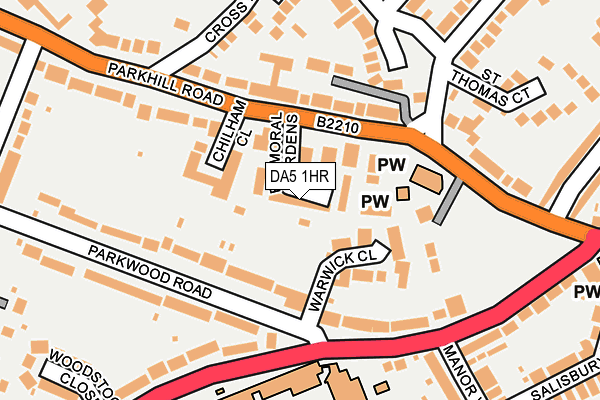 DA5 1HR map - OS OpenMap – Local (Ordnance Survey)