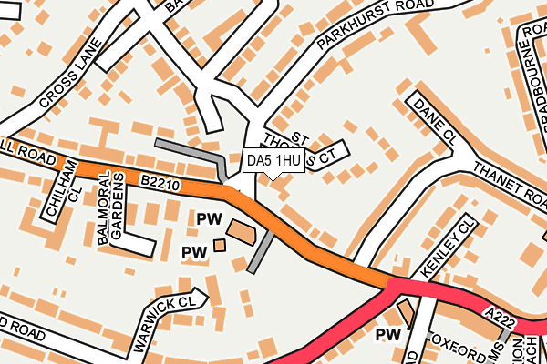 DA5 1HU map - OS OpenMap – Local (Ordnance Survey)
